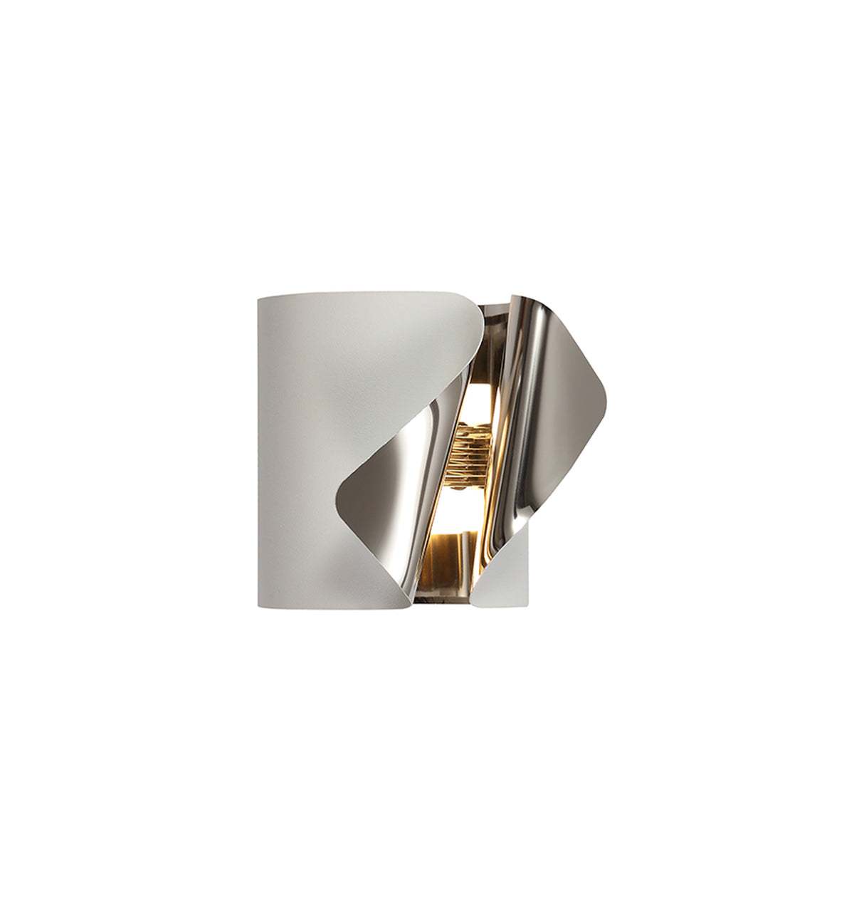 ELK6637 Elkur Wall Lamp 7W LED in a Sand White/Chrome/Frosted Finish