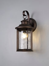 ELO6557 Elon Wall Lamp 1 Light IP54 Indoor/Outdoor Use in a Antique Bronze/Clear Finish