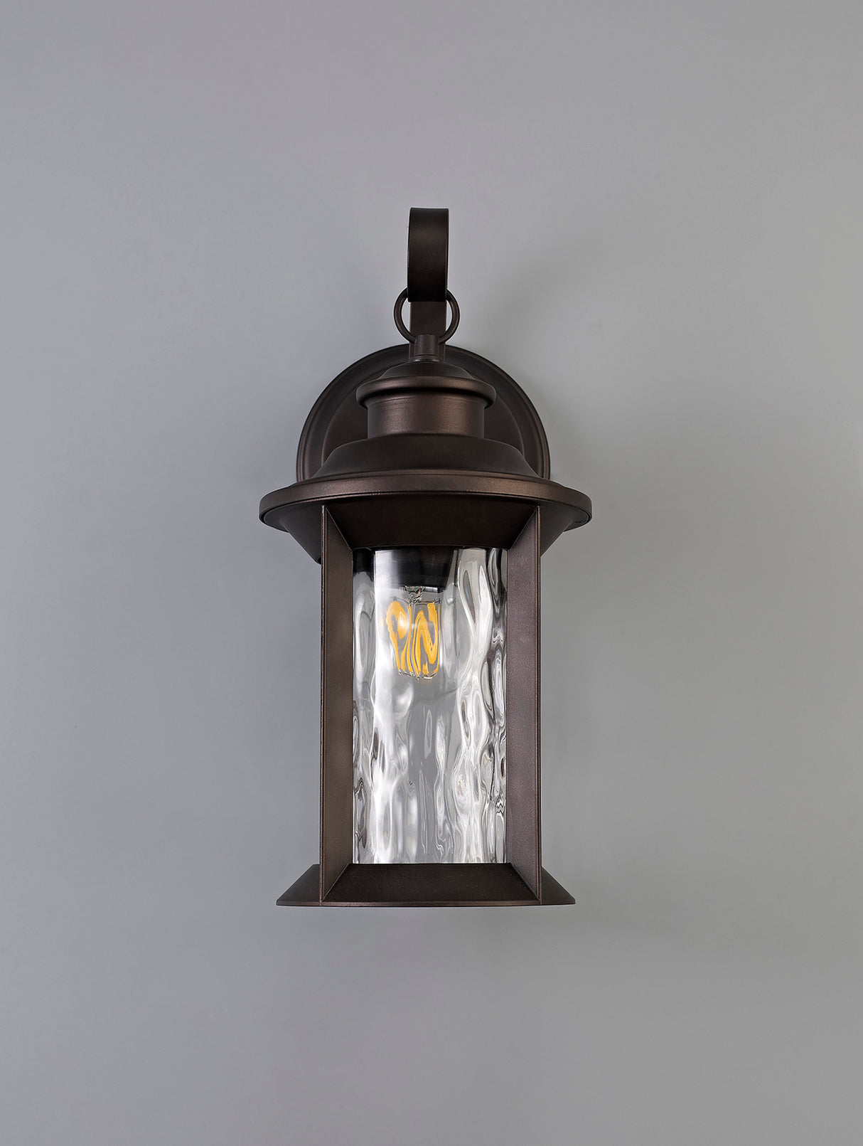 ELO6557 Elon Wall Lamp 1 Light IP54 Indoor/Outdoor Use in a Antique Bronze/Clear Finish