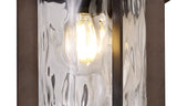 ELO6557 Elon Wall Lamp 1 Light IP54 Indoor/Outdoor Use in a Antique Bronze/Clear Finish