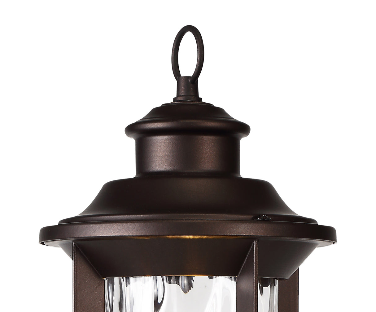 ELO7557 Elon Pedestal Lamp 1 Light IP54 Indoor/Outdoor Use in a Antique Bronze/Clear Finish