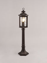 ELO8557 Elon Post Lamp 1 Light IP54 Indoor/Outdoor Use in a Antique Bronze/Clear Finish