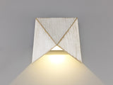 FOR2027 Formosa Wall Lamp 7W LED IP54 Indoor/Outdoor Use in a White/Gold/Clear Finish