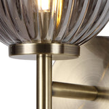 FRA3447 Franz Wall Lamp 1 Light in a Antique Brass/Smoked Finish