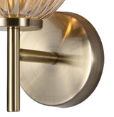 FRA4447 Franz Wall Lamp 1 Light in a Antique Brass/Amber Finish