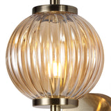 FRA4447 Franz Wall Lamp 1 Light in a Antique Brass/Amber Finish