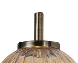 FRA4447 Franz Wall Lamp 1 Light in a Antique Brass/Amber Finish