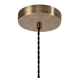 FRA5447 Franz Pendant 3 Light in a Antique Brass/Smoked/Amber Finish