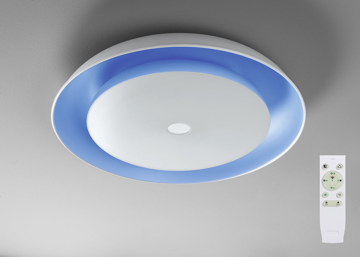 FUN0907 Funi 36W LED Dimmable Ceiling Light in a White/Opal White Finish