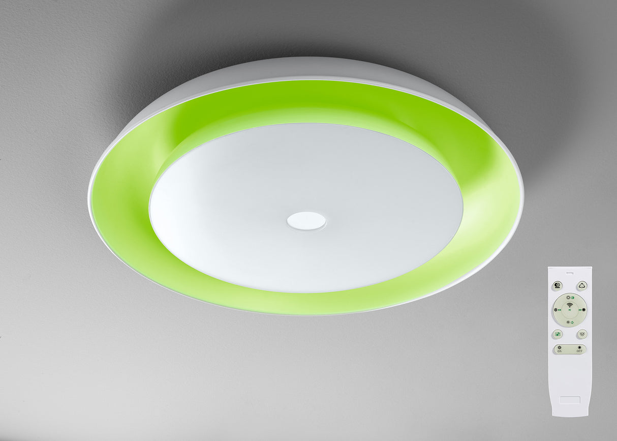 FUN0907 Funi 36W LED Dimmable Ceiling Light in a White/Opal White Finish