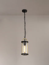 GAK4857 Gakyid Pendant 1 Light IP54 Indoor/Outdoor Use in a Black/Gold/Clear Finish