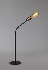 GIN8467 Ginan 77cm Flexible Table Lamp 1 Light in a Satin Black/Brushed Copper Finish