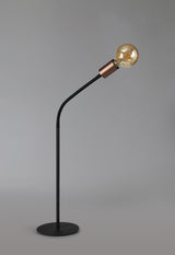 GIN8467 Ginan 77cm Flexible Table Lamp 1 Light in a Satin Black/Brushed Copper Finish