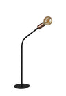 GIN8467 Ginan 77cm Flexible Table Lamp 1 Light in a Satin Black/Brushed Copper Finish