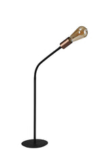 GIN8467 Ginan 77cm Flexible Table Lamp 1 Light in a Satin Black/Brushed Copper Finish