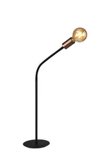 GIN8467 Ginan 77cm Flexible Table Lamp 1 Light in a Satin Black/Brushed Copper Finish