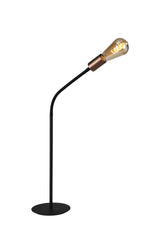 GIN8467 Ginan 77cm Flexible Table Lamp 1 Light in a Satin Black/Brushed Copper Finish