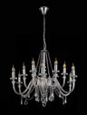 GLO2247 Gloas Pendant 12 Light (Requires Construction/Connection) in a Polished Chrome Finish and Clear Crystal