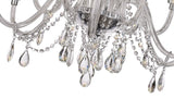 GLO2247 Gloas Pendant 12 Light (Requires Construction/Connection) in a Polished Chrome Finish and Clear Crystal