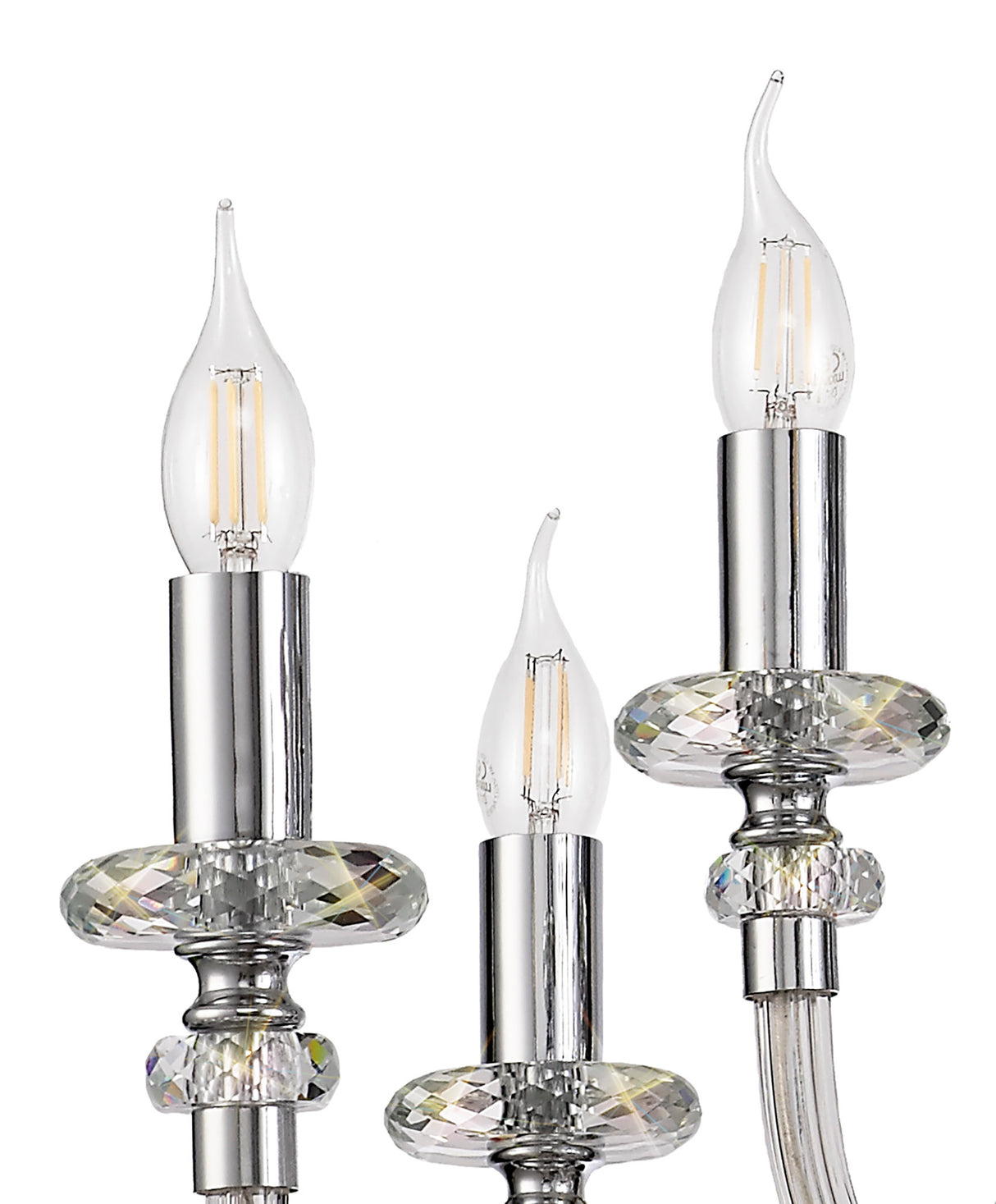 GLO2247 Gloas Pendant 12 Light (Requires Construction/Connection) in a Polished Chrome Finish and Clear Crystal