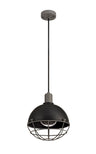 GUN0587 Gunibu Pendant 1 Light E27 IP65 Outdoor in a Matt Black/Grey/Clear Finish