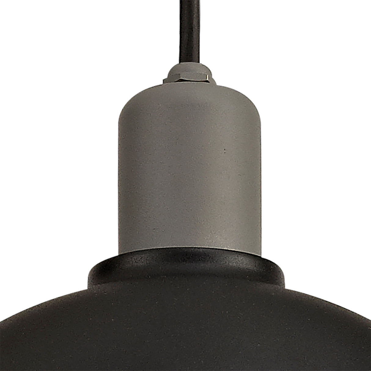 GUN0587 Gunibu Pendant 1 Light E27 IP65 Outdoor in a Matt Black/Grey/Clear Finish