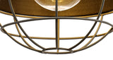 GUN0587 Gunibu Pendant 1 Light E27 IP65 Outdoor in a Matt Black/Grey/Clear Finish