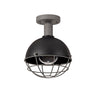 GUN1587 Gunibu Ceiling 1 Light E27 IP65 Outdoor in a Matt Black/Grey/Clear Finish