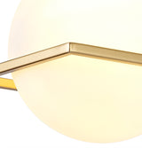 HAM5657 Hamel Wall Lamp Switched 1 Light in a Matt Black/Gold/Frosted Finish