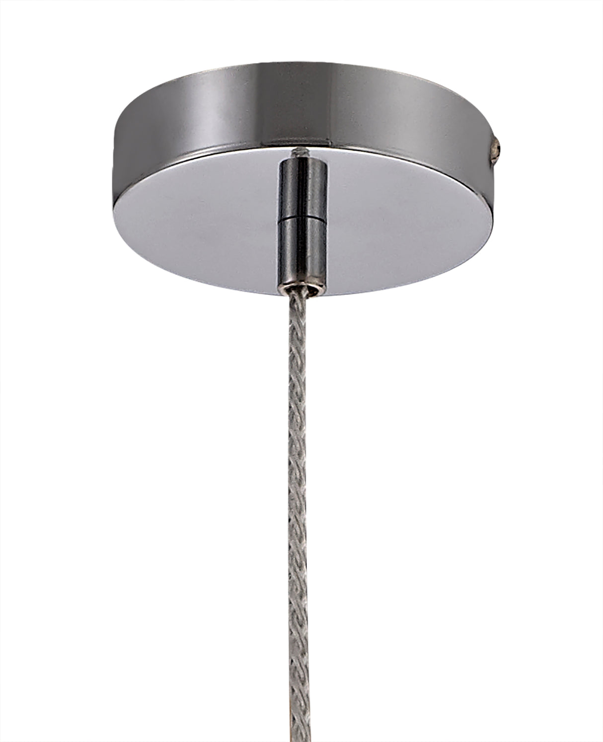 HEL1777 Helvestios Pendant 1 Light in a Chrome/Clear Finish