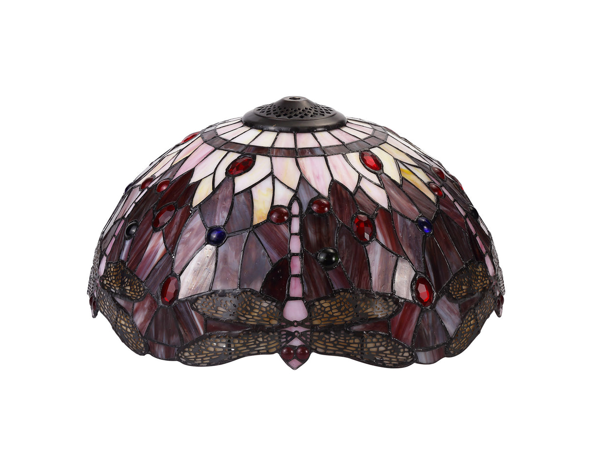 HEZ2727 Heze 40cm Shade Only in a Purple/Pink/Black/Red Finish and Red Crystal