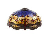 HEZ9627 Heze 40cm Shade Only in a Orange/Blue/Black/Amber Finish and Amber Crystal