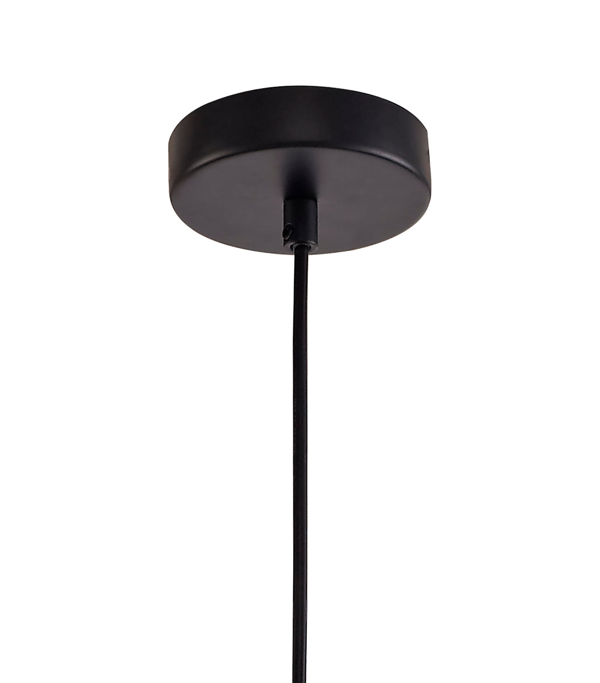 HOR4047 Horna Tube Pendant 1 Light in a Black/Amber Finish