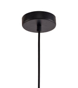 HOR4047 Horna Tube Pendant 1 Light in a Black/Amber Finish