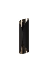 IMA1737 Imai Wall Lamp 7W LED in a Sand Black/Chrome/Frosted Finish