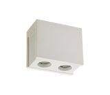 ITA3417 Itan Rectangular Ceiling 2 Light in a White Paintable Finish