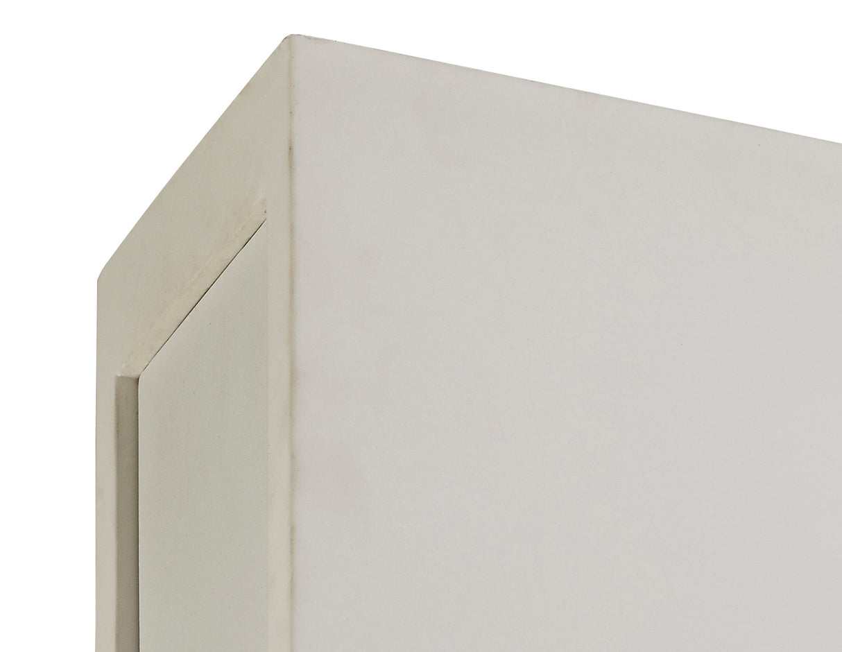 ITA3417 Itan Rectangular Ceiling 2 Light in a White Paintable Finish