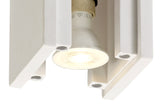 ITA9317 Itan Square Ceiling 1 Light in a White Paintable Finish