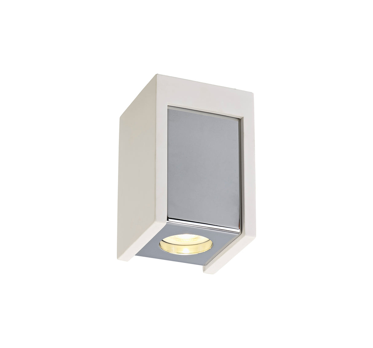 ITA9317 Itan Square Ceiling 1 Light in a White Paintable Finish