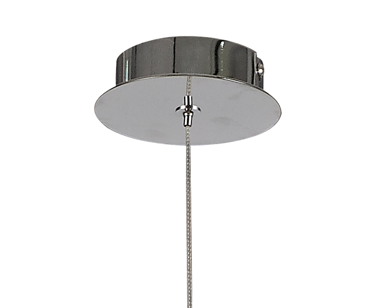 ITO5587 Itonda Pendant Round 1 Light in a Chrome/Clear Finish