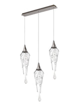 ITO9587 Itonda Pendant Bar 3 Light in a Chrome/Clear Finish