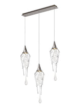 ITO9587 Itonda Pendant Bar 3 Light in a Chrome/Clear Finish