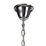 JAB8218 Jaba Dimmable Pendant 24 Light 41W LED in a Polished Chrome Finish and Clear Crystal