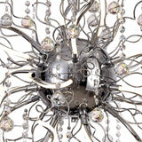 JAB8218 Jaba Dimmable Pendant 24 Light 41W LED in a Polished Chrome Finish and Clear Crystal