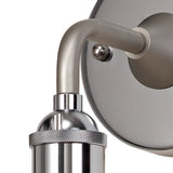 JOE2587 Joela Wall Lamp 1 Light IP65 in a Titanium Silver/Chrome/Clear Finish