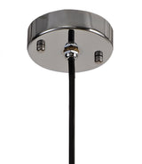 JOE3587 Joela Pendant 1 Light IP65 in a Titanium Silver/Chrome/Clear Finish