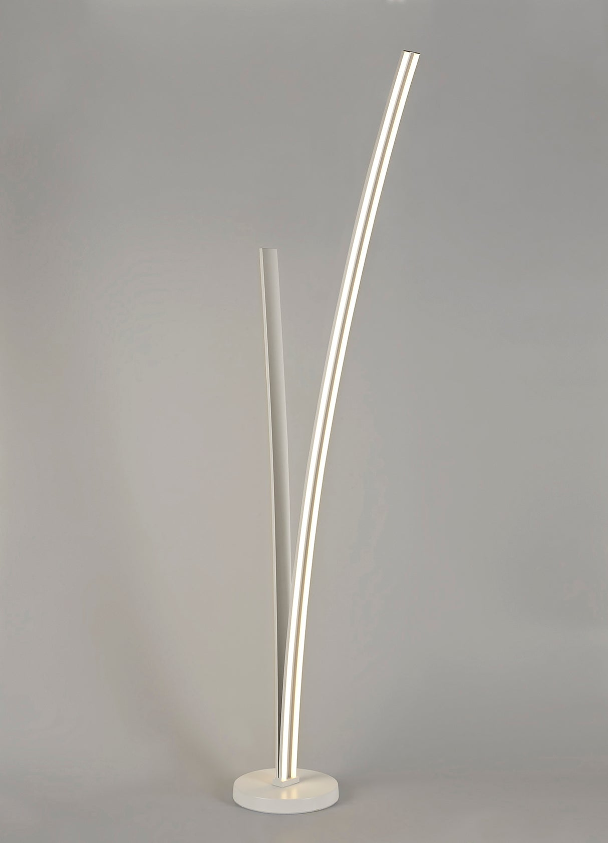 JUP0347 Jupit 153cm Floor Lamp 36W LED in a White/Opal White Finish