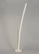 JUP0347 Jupit 153cm Floor Lamp 36W LED in a White/Opal White Finish