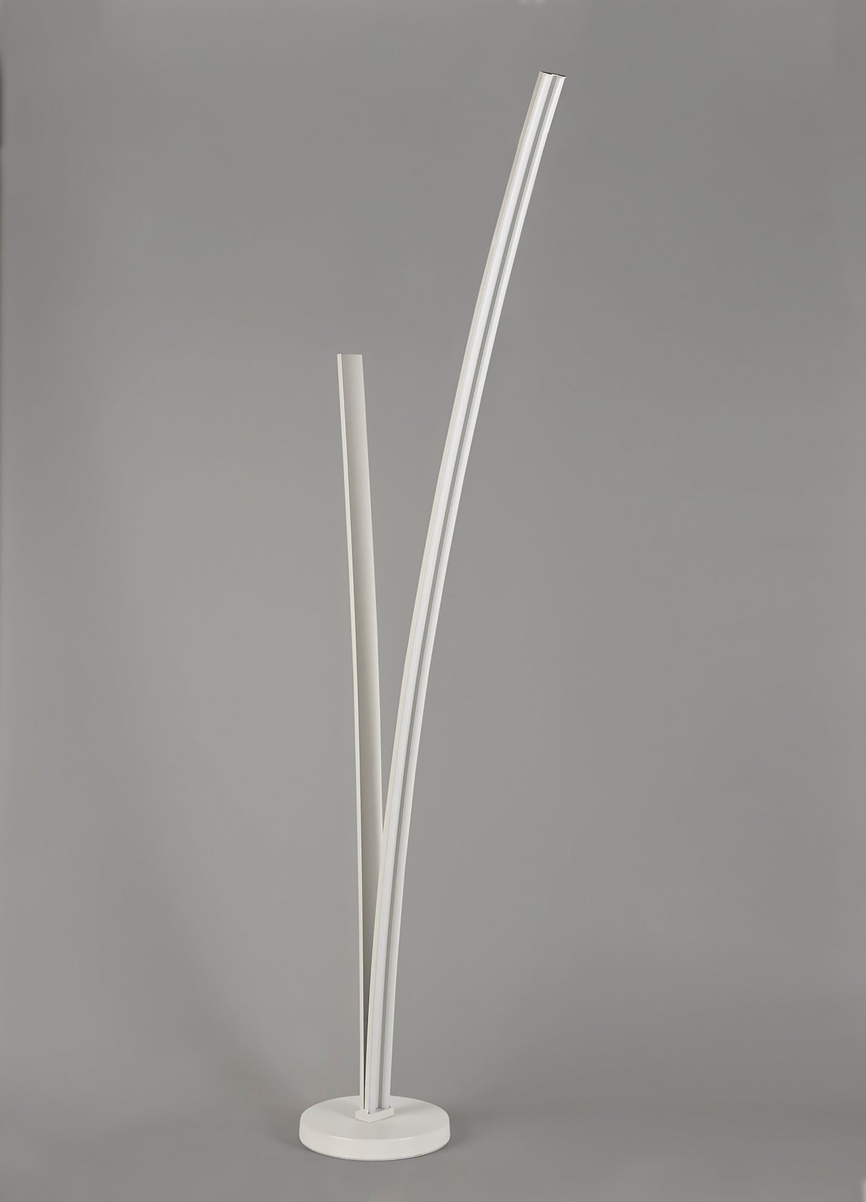 JUP0347 Jupit 153cm Floor Lamp 36W LED in a White/Opal White Finish