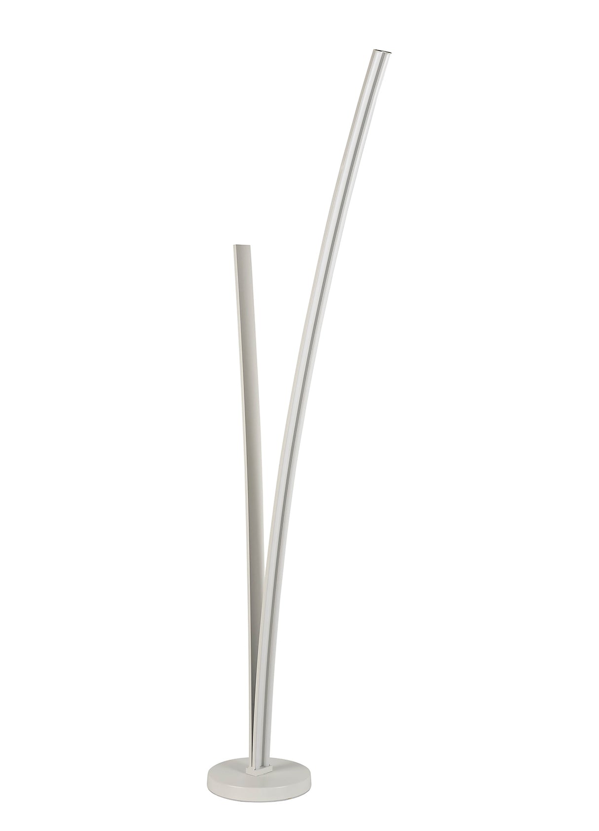 JUP0347 Jupit 153cm Floor Lamp 36W LED in a White/Opal White Finish